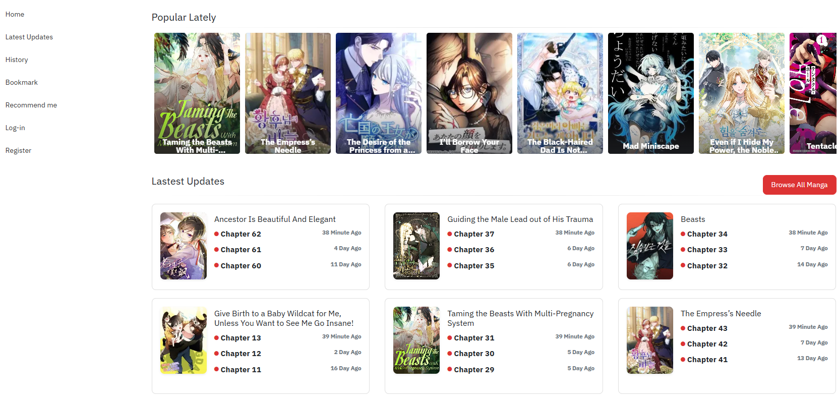 MangaPark Background - Manga Reading Platform